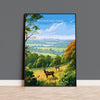 Richmond Park Travel Poster, Travel Print of Richmond Park, Surrey, London, England, London Art, London Gift, Wall Art Print NQ Media Designs