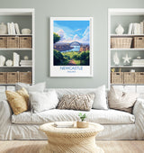 Newcastle Travel Print, Travel Poster of Newcastle , Tyne and Wear, NewcastleGift, NewcastleArt, Tyne and Wear Poster NQ Media Designs