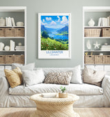 Ullswater Travel Poster, Ullswater Travel Print, England, Cumbria Art, Ullswater Gift, Wall Art Print NQ Media Designs
