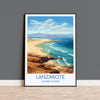 Lanzarote Travel Print, Travel Poster of Lanzarote , Canary Islands, Lanzarote Gift, Wall Art Print NQ Media Designs