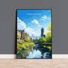 Manchester Travel Poster, Travel Print of Manchester, Lancashire, Manchester Gift, Manchester Art, Lancashire Poster NQ Media Designs