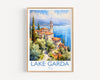 Lake Garda Watercolour Print, Travel Poster of Lake Garda, Italy, Lake Garda Gift, Travel Watercolour Gift NQ Media Designs
