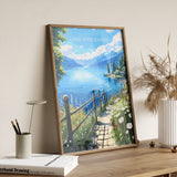 Lake Windermere Travel Print, Lake Windermere Travel Poster, England, Cumbria Art, Lake Windermere Gift, Wall Art Print NQ Media Designs