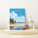 Holkham Beach Travel Print, Travel Poster of Holkham Beach, Norfolk, England, Norfolk Art, Norfolk Gift, Wall Art Print NQ Media Designs