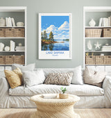 Lake Saimaa Travel Print, Lake Saimaa Travel Poster, Finland, Finland Art, Lake Saimaa Gift, Wall Art Print NQ Media Designs