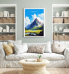 Ben Nevis Travel Print, Travel Poster of Ben Nevis, Ben Nevis Gift, Scotland Art, Ben Nevis Gift, Wall Art Print