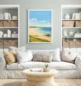 Fistral Beach Poster, Travel Print of Cornwall, England, Cornwall Art, Fistral Beach Gift, Wall Art Print NQ Media Designs