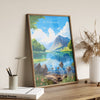 Buttermere Travel Print, Buttermere Travel Poster, England, Cumbria Art, Buttermere Gift, Lake District, Wall Art Print
