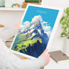 Pyrenees Travel Print, Travel Poster of Pyrenees, Pyrenees Gift, Mountain Art, Pyrenees Gift, Wall Art Print