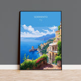 Sorrento Poster, Travel Print of Sorrento, Italy Poster, Sorrento Gift, Amalfi Coast Art, Italy Art Travel Gift NQ Media Designs