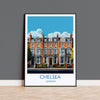 Chelsea Travel Poster, Travel Print of Chelsea, London Poster, Chelsea Gift, Chelsea Art, London Art UK Travel Gift NQ Media Designs