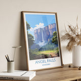 Angel Falls Poster, Travel Print of Angel Falls, Venezuela Art, Angel Falls Art Gift, South America Gift, Travel Gift NQ Media Designs