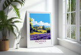 Provence Print, Travel Poster of Provence, France, Provence Gift, France Wall Art, Travel Gift NQ Media Designs