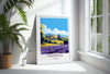 Provence Print, Travel Poster of Provence, France, Provence Gift, France Wall Art, Travel Gift