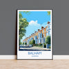 Balham Travel Poster, Travel Print of Balham, London Poster, Balham Gift, Balham Art, London Art UK Travel Gift NQ Media Designs