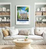 Richmond Travel Poster, Travel Print of Richmond, London Poster, Richmond Gift, Richmond Art, London Art UK Travel Gift NQ Media Designs