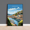 Dartmouth Travel Poster, Dartmouth Travel Print, England, Devon Art, Dartmouth Art Gift, Wall Art Print