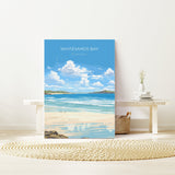 Whitesands Bay Travel Poster, Travel Print of Whitesands Bay, St Davids, Pembrokeshire Art, Whitesands Bay Gift, Wales Gift NQ Media Designs