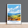 Cairngorms Travel Print, Travel Poster of Cairngorms , Scotland Gift, Cairngorms Art Gift, Scottish Highlands NQ Media Designs