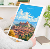 Granada Travel Poster, Travel Print of Granada , Spain Poster, GranadaGift, GranadaArt, Spain Art NQ Media Designs
