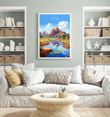 Sedona Travel Print, Travel Poster of Sedona National Park, Arizona, USA, Sedona Art Gift NQ Media Designs