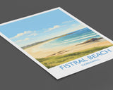 Fistral Beach Print, Travel Poster of Cornwall, England, Cornwall Art, Fistral Beach Gift, Wall Art Print NQ Media Designs
