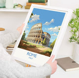 Rome Travel Print, Travel Poster of Rome, Italy Poster, Rome Gift, Rome Art, Italy Art NQ Media Designs