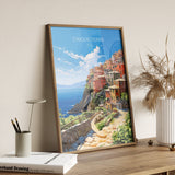 Cinque Terre Travel Print, Travel Poster of Cinque Terre, Italy, Cinque Terre Art, Cinque Terre Gift, Wall Art Print NQ Media Designs