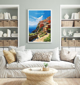 Cinque Terre Travel Print, Travel Poster of Cinque Terre, Italy, Cinque Terre Art, Cinque Terre Gift, Wall Art Print NQ Media Designs