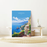 Sorrento Poster, Travel Print of Sorrento, Italy Poster, Sorrento Gift, Amalfi Coast Art, Italy Art Travel Gift NQ Media Designs