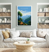 Blue Mountains Print, Travel Poster of Blue Mountains, New South Wales, Blue Mountains Gift, Australia Art Gift NQ Media Designs
