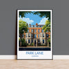 Park Lane Travel Poster, Travel Print of Park Lane, London Poster, Park Lane Gift, Park Lane Art, London Art UK Travel Gift NQ Media Designs