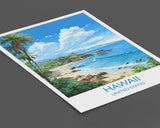 Hawaii Travel Print, Travel Poster of Hawaii, Hawaii Art Gift,USA Wall Art Print NQ Media Designs