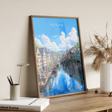 Alesund Print, Travel Poster of Alesund, Norway, Alesund Gift, Travel Gift NQ Media Designs