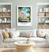 Belgravia Travel Poster, Travel Print of Belgravia, London Poster, Belgravia Gift, Belgravia Art, London Art UK Travel Gift NQ Media Designs