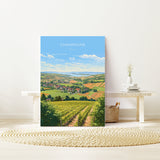 Champagne Poster, Travel Print of Champagne, Wine Region, Champagne Gift Art, France Art, Europe, Travel Gift NQ Media Designs