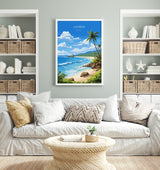 Lombok Print, Travel Poster of Lombok, Indonesia, Lombok Gift, Indonesia Art Gift, Travel Gift, Wall Art Print NQ Media Designs