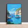 Zakynthos Travel Print, Travel Poster of Zakynthos, Greece Gift, Greek Islands Art, Zakynthos Gift, Wall Art Print NQ Media Designs