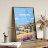 Provence Print, Travel Poster of Provence, France, Provence Gift, France Wall Art, Travel Gift NQ Media Designs