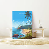 Sri Lanka Travel Print, Travel Poster of Sri Lanka, India, Sri Lanka Art, Sri Lanka Gift, India Art Gift, Wall Art Print NQ Media Designs