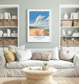 Mundesley Beach Travel Print, Travel Poster of Mundesley, Norfolk Gift, England, Norfolk Art, Mundesley Beach Gift, Wall Art Print NQ Media Designs