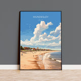 Mundesley Beach Poster, Travel Print of Mundesley, Norfolk Gift, England, Norfolk Art, Mundesley Beach Gift, Wall Art Print NQ Media Designs