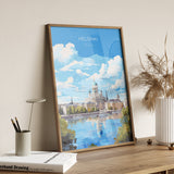 Helsinki Poster, Travel Print of Helsinki, Finland, Helsinki Art Gift, Finland Gift Art, Landscape Wall Art Print NQ Media Designs