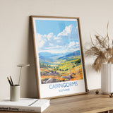 Cairngorms Travel Print, Travel Poster of Cairngorms , Scotland Gift, Cairngorms Art Gift, Scottish Highlands NQ Media Designs