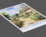 Cotswolds Poster, Travel Print of Cotswolds, England, Cotswolds Gift, Travel Watercolour Gift NQ Media Designs
