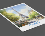 Paris Poster, Travel Print of Paris, France, Paris Gift, Travel Watercolour Gift NQ Media Designs