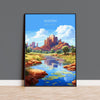 Sedona Travel Print, Travel Poster of Sedona National Park, Arizona, USA, Sedona Art Gift NQ Media Designs