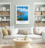 Kefalonia Print, Travel Poster of Kefalonia, Greece, Kefalonia Gift Art, Wall Art Print NQ Media Designs