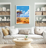 Kenya Travel Print, Travel Poster of Kenya, Kenya Gift, Africa, Africa Art Gift, Wall Art Print NQ Media Designs