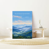 Blue Ridge Mountains Print, Travel Poster of Blue Ridge Mountains, Appalachian Mountains, USA, Travel Gift NQ Media Designs